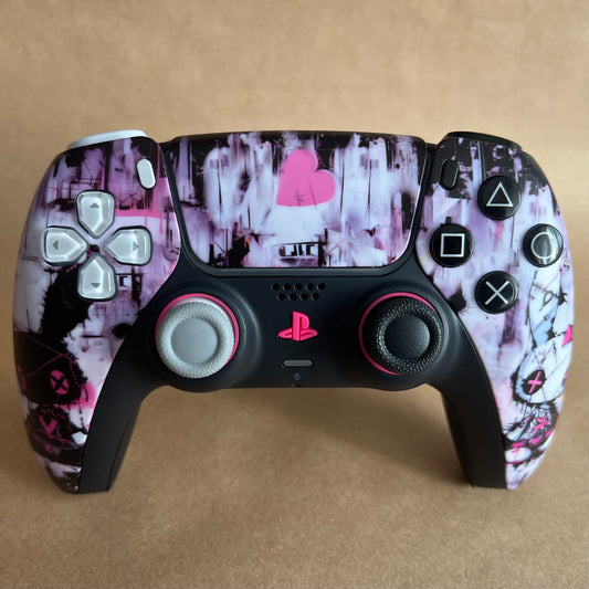 Custom PS5 Controller with Ginfull TMR joysticks - Punky Bunny