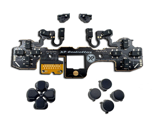 12 Buttons Omron Micro Switch Clicky Kit for PS5 Controller BDM-030/040/050 – Mouse Click Triggers, Fast Response for Enhanced Gameplay, Black